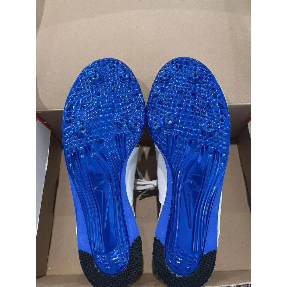 Nike Zoom Pole Vault II Mens Track‎ & Field Shoes Size 15 White/Blue New